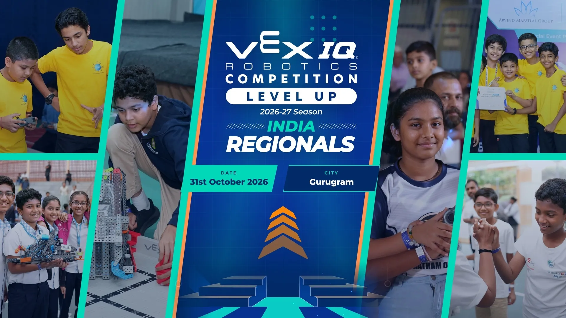VEX IQ Robotics Competition Level Up 2026-27 season India Regionals, 31st October 2026, Gurugram